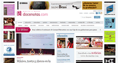 Desktop Screenshot of docenotas.com