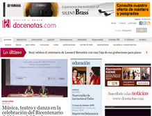 Tablet Screenshot of docenotas.com